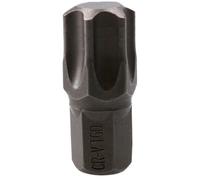 AB Tools T60 Torx Star Bit 30mm Length 10mm Shank Chrome Vanadium Hardened Tip Cr-V