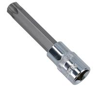 AB Tools T60 X 100mm Male Extra Long Torx Bit Socket 1/2In Drive Crv S2 Steel