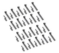 AB Tools Tailgate Straight Hinge 150 X 30mm + 12.5mm Weld On Gudgeon Pin Self Colour 20Pk