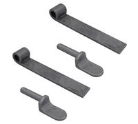 AB Tools Tailgate Straight Hinge 150 X 30mm + 12.5mm Weld On Gudgeon Pin Self Colour 2Pk