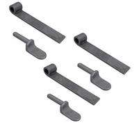AB Tools Tailgate Straight Hinge 150 X 30mm + 12.5mm Weld On Gudgeon Pin Self Colour 3Pk
