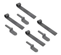 AB Tools Tailgate Straight Hinge 150 X 30mm + 12.5mm Weld On Gudgeon Pin Self Colour 4Pk