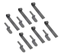 AB Tools Tailgate Straight Hinge 150 X 30mm + 12.5mm Weld On Gudgeon Pin Self Colour 6Pk