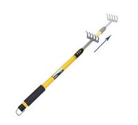 AB Tools Telescopic Extendable Adjustable Handle Garden Rake 605mm To 865mm Leaves