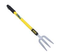 AB Tools Telescopic Extendable Garden Fork Weeder Weeding 3 Pronged 25In To 37In