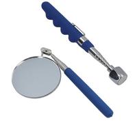 AB Tools Telescopic Extendable Magnetic Pick Up Tool 16Lb + Inspection Mirror 85mm Diameter