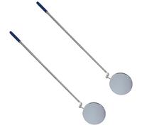 AB Tools Telescopic Inspection Round Circular Mirror 85mm Extends 280 - 880mm 2Pc