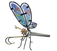 AB Tools The Present Shop Primus Glass & Metal Spring Wing Tail Dragonfly Pot Hanger PA4020