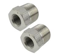 AB Tools Threaded Adapter Hex Bush 3/8 Male To 1/8 Bsp Female Air Hose Fitting 2Pk Ft082