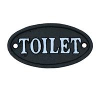AB Tools Toilet Bathroom Cast Iron Sign Plaque Door Wall House Work Office Shop Loo