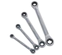 AB Tools Torx/E Ratchet Spanner Wrench Set Double Ended E6 - E24 4pc Set Bergen AT482