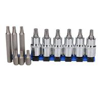 AB Tools Torx Star Male Bit Sockets T40 T45 T50 1/2" Drive + 6 X T40 With 10mm Hex