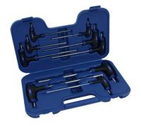 AB Tools Torx Star Security Torx T Bar Handled Set Trx T10 - T50 9Pc