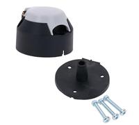AB Tools Tow Bar Electrics 7 Pin S Type Plastic Grey Socket for Caravans & Gasket Seal