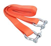AB Tools Tow Rope / Towing Road Recovery Strap With Two Shackles 4 Metre 3 Ton Sm007