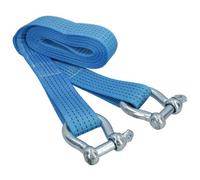 AB Tools Tow Rope / Towing Road Recovery Strap With Two Shackles 4 Metre 5 Ton Sm008