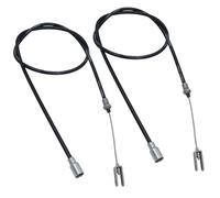 AB Tools Trailer Brake Cable Knott Detachable Clevis End 1086mm / 1326mm PAIR BC05