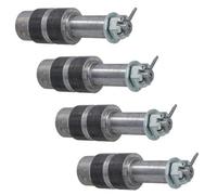 AB Tools Trailer Extended Stub Axle For 1In Shaft For Taper Bearing Hubs Hd Weld On 4Pc