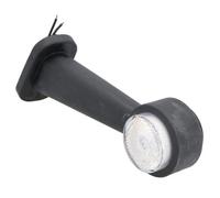 AB Tools Trailer Led Left Front Marker Light White Lamp With Rubber Base 12V 24V