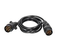 AB Tools Trailer Light Electrics 1.5M Extension Cable Lead Male To Male 7 Pin Plugs