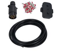 AB Tools Trailer Light Electrics Rewire Kit Plug, Junction Box, 10M Cable Wire Terminals