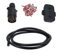 AB Tools Trailer Light Electrics Rewire Kit Plug, Junction Box, 5M Cable / Wire Terminals