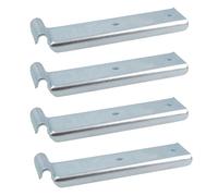 AB Tools Trailer Long Retaining Hook Over Centre Latch 126mm x R3.5 280kg Capacity 4pc
