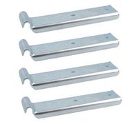 AB Tools Trailer Long Retaining Hook Over Centre Latch 126mm X R3.5 280Kg Capacity 4Pc