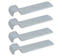 AB Tools Trailer Long Retaining Hook Over Centre Latch 143mm X 35mm 609Kg Capacity 4Pc