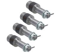 AB Tools Trailer Stub Axle For 1In Shaft For Taper Bearing Hubs Heavy Duty Weld On 4Pc