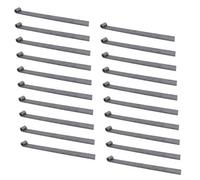AB Tools Trailer Tailgate Strap Hinge Self Colour 12.5mm Pin Weld On 460mm Long 20Pc