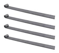 AB Tools Trailer Tailgate Strap Hinge Self Colour 12.5mm Pin Weld On 460mm Long 4Pc
