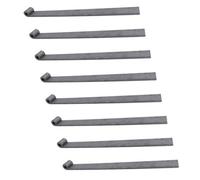 AB Tools Trailer Tailgate Strap Hinge Self Colour 12.5mm Pin Weld On 460mm Long 8Pc