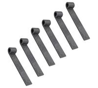 AB Tools Trailer Truck Tailgate Strap Hinge Self Colour 12.5mm Pin Weld On 150mm 6Pc