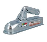 AB Tools Trailer Unbraked Hitch Coupling For 50mm Square Box Pressed Steel Max 800Kgs