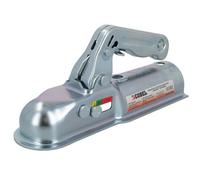 AB Tools Trailer Unbraked Hitch Coupling For 60mm Round Tube Pressed Steel Max 800Kgs