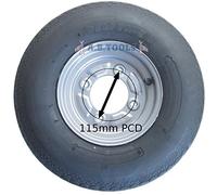 AB Tools Trailer Wheel Rim & Tyre 4.00-8 6 PLY 115mm PCD ERDE DAXARA TRSP17