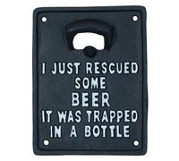 AB Tools Trapped In A Bottle Opener Cast Iron Sign Gift Garage Shed Bar Man Cave