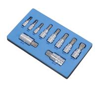 AB Tools Triple Square Spline And Tamperproof Sockets 1/4" 3/8" And 1/2" Dr 10Pcs