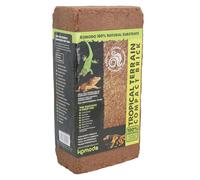 AB Tools Tropical Terrain Compact Brick Natural Reptile Substrate Expanding Coconut Fibre for Woodland Rainforest Habitats