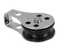 AB Tools Type 2 Marine Pulley Block 26mm Diameter Nylon Wheel Stainless Steel 1Pc