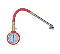 AB Tools Tyre Pressure Gauge With Flexible Hose And Air Release Valve 5 - 70 Psi At687