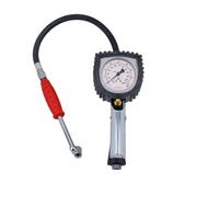 AB Tools Tyre Wheel Inflator 75mm Gauge Dual Head Push Pull Connector 0 - 230 Psi