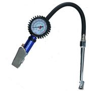 AB Tools Tyre Wheel Inflator With Gauge 0 To 220 Psi 15 Bar Dual Head Push Pull Connector