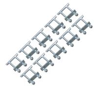 AB Tools Under Floor T Bar Lashing Link Ring Tie Down For Trailers Trucks 2.5 Ton Cap 10Pc