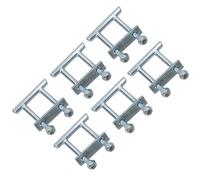 AB Tools Under Floor T Bar Lashing Link Ring Tie Down For Trailers Trucks 2.5 Ton Cap 6Pc