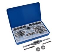 AB Tools Unf Unc Imperial Sae Tap And Die Set 1/8"-1/2" Coarse & Fine 24Pc Set