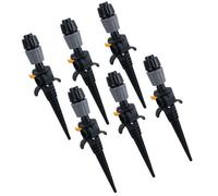 AB Tools Universal Easy Drip Garden Sprinklers And Ground Pegs Plant Watering 6Pc