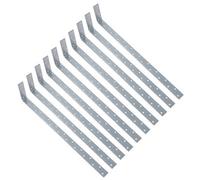 AB Tools Vertical Light Duty Restraint Strap 600mm Length 100mm Bend Galvanised 10Pk