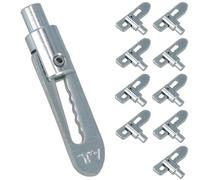 AB Tools Weld On Antiluce Anti-Luce Fastener Drop Catch Latch 12mm Barrel 8mm Boss 10Pc